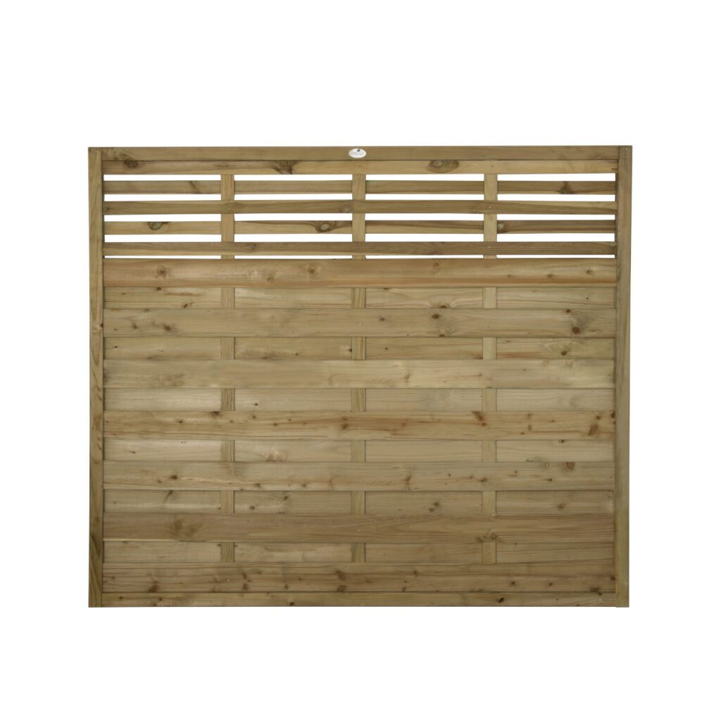 Forest Garden 1.8m x 1.5m Pressure Treated Decorative Kyoto Fence Panel – Pack of 5 5013053167199 2